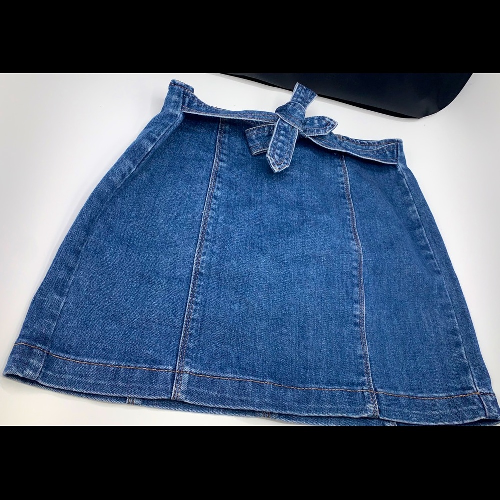 PacSun Denim Tie Skirt.